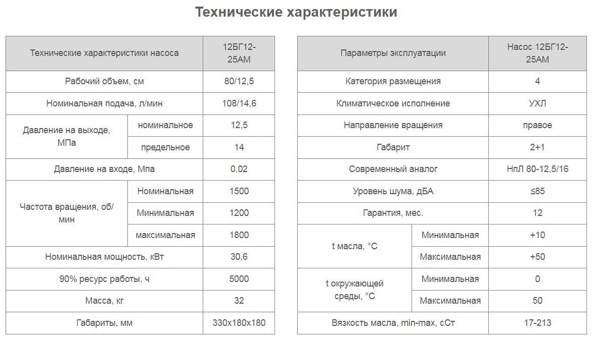Насос 12БГ12-25АМ
