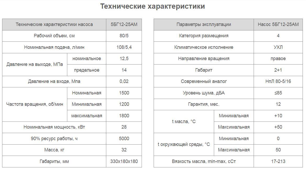 Насос 5БГ12-25АМ